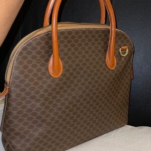 Celine Brown and Tan Satchel